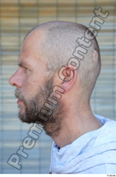 Head Hair Man White Casual Slim Bearded Street photo references